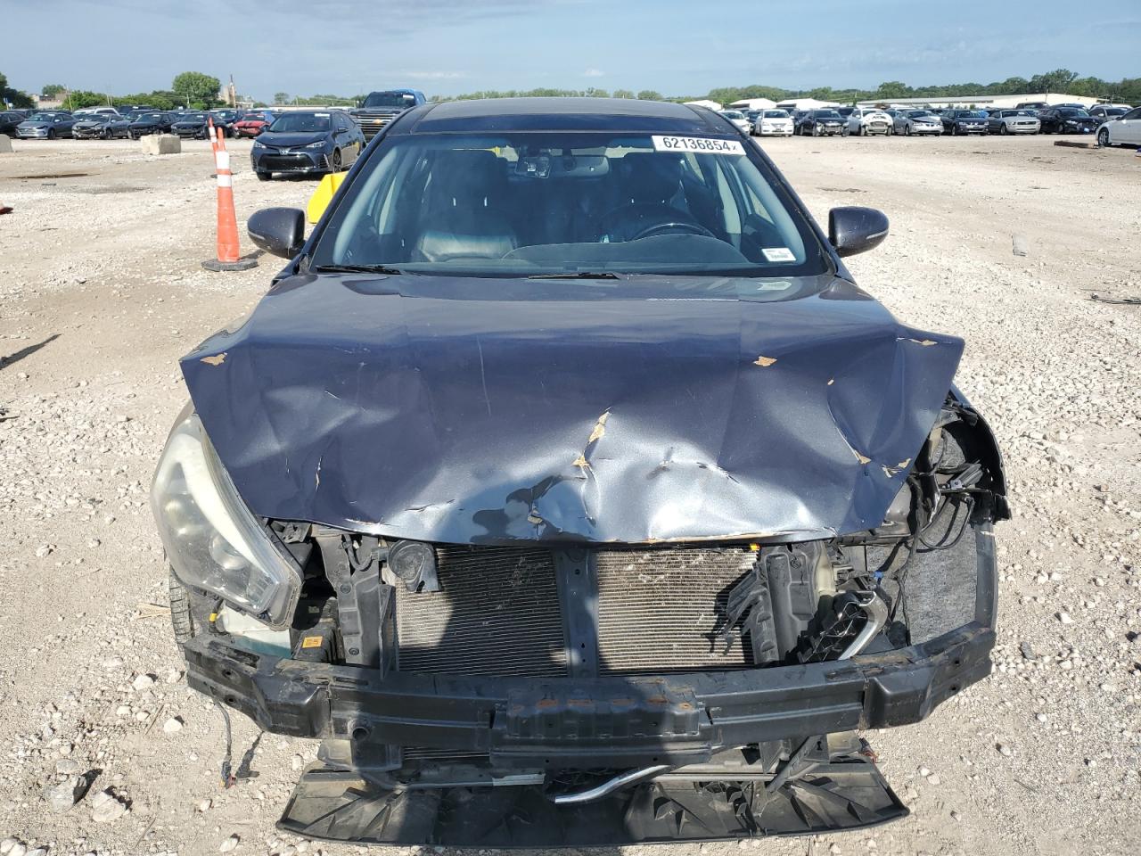 2014 KIA Cadenza VIN KNALN4D70E5153093 Copart auction photo, front end damage thumbnail 5
