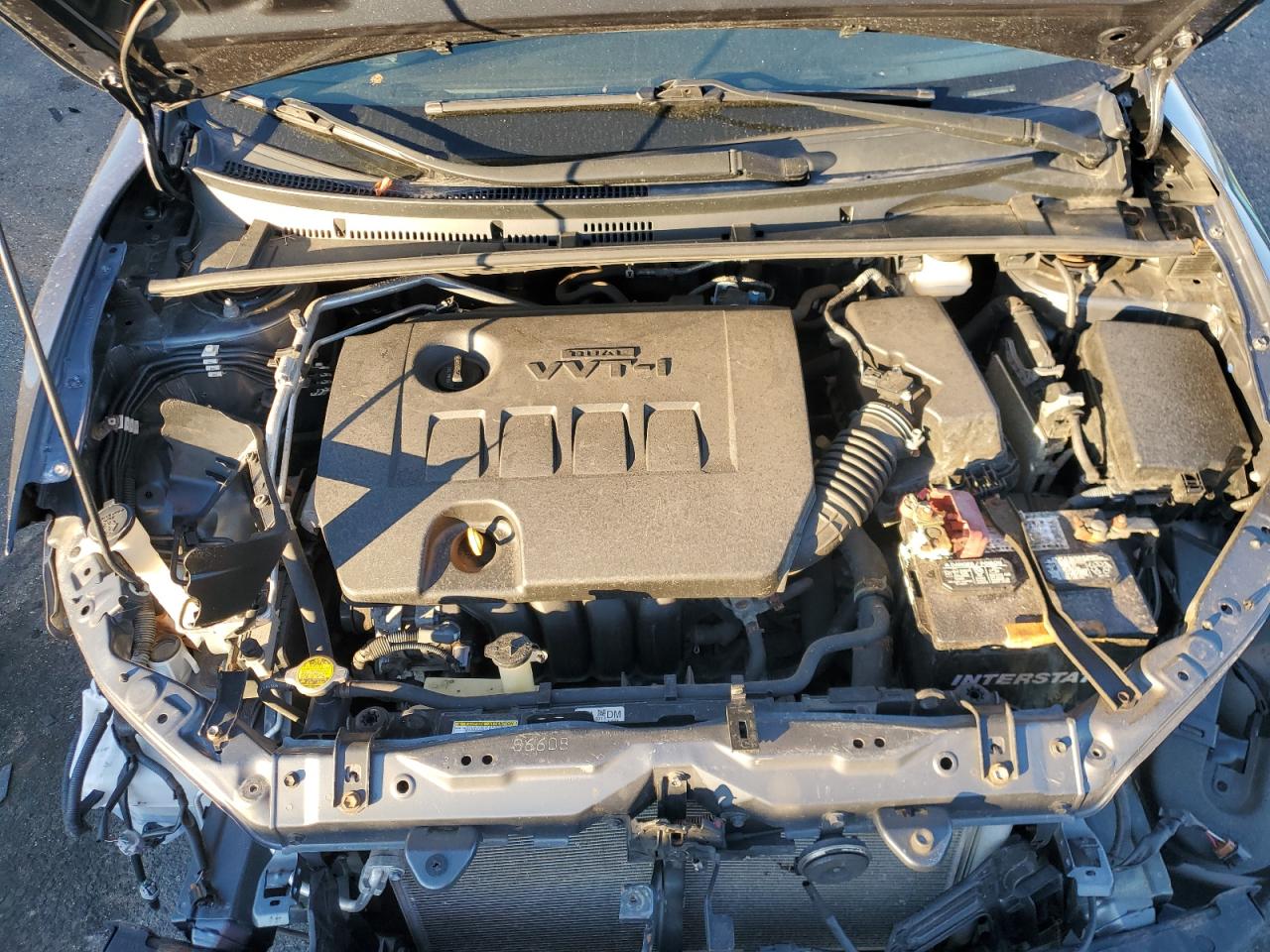 2015 Toyota Corolla VIN 2T1BURHE7FC355960 Copart auction photo, front end / side damage thumbnail 11
