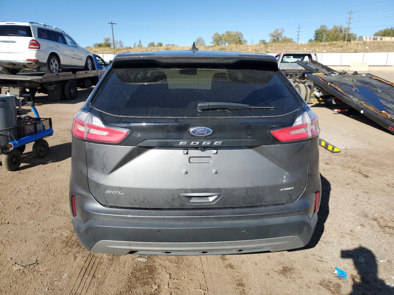 2023 Ford Edge VIN 2FMPK4J95PBA23517 Copart auction photo, front end / side damage thumbnail 6