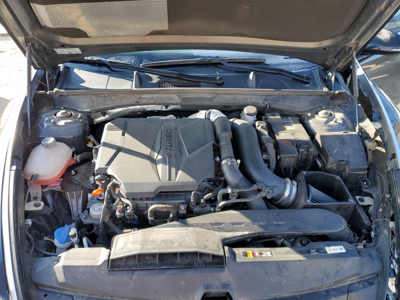 2023 Hyundai Sonata VIN KMHL14JC4PA254143 Copart auction photo, front end / side damage thumbnail 12