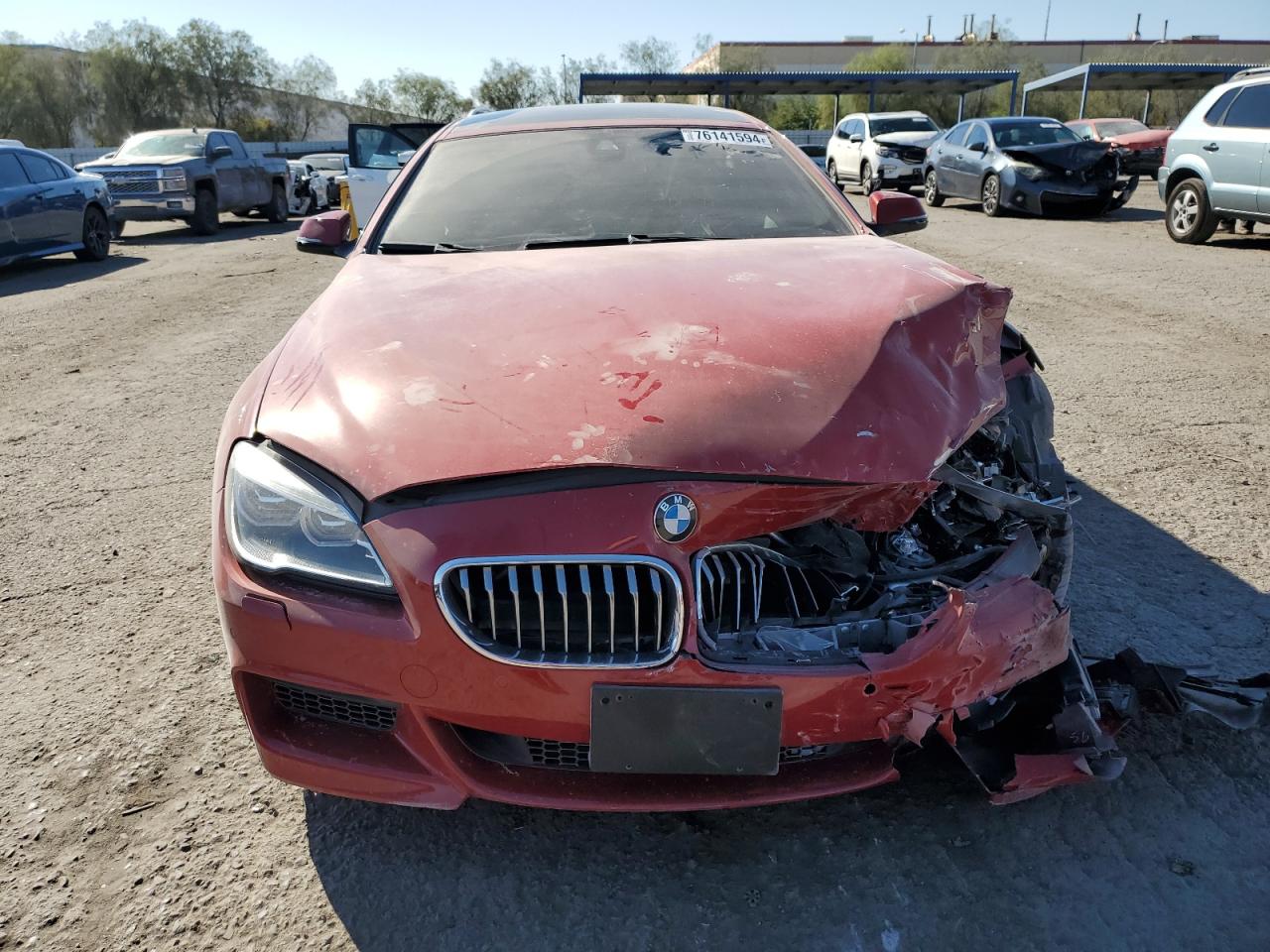 2016 BMW 6er VIN WBA6D0C50GG432558 Copart auction photo, front end damage thumbnail 5
