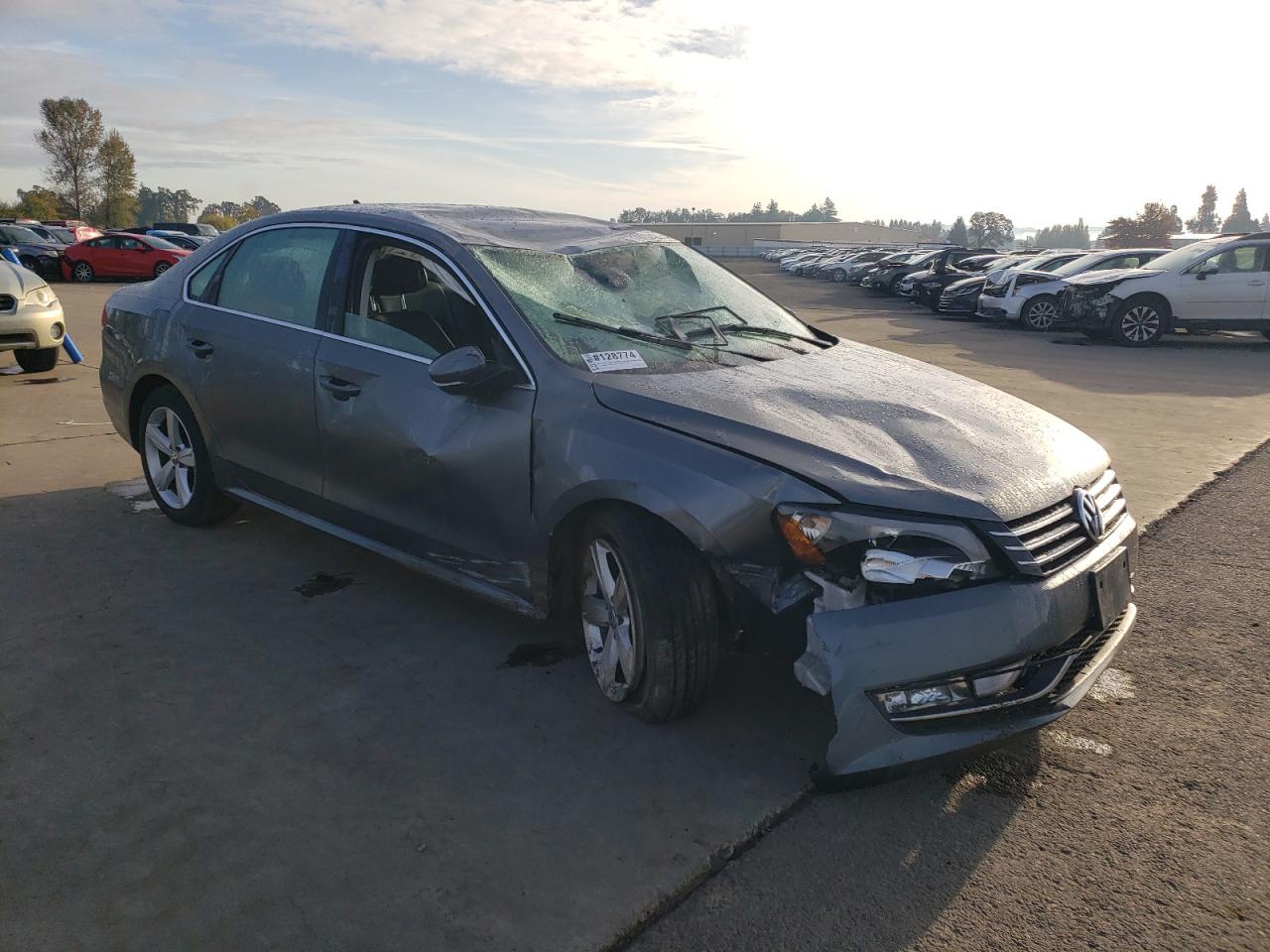 2015 Volkswagen Passat VIN 1VWAT7A39FC086295 Copart auction photo, all over damage thumbnail 4