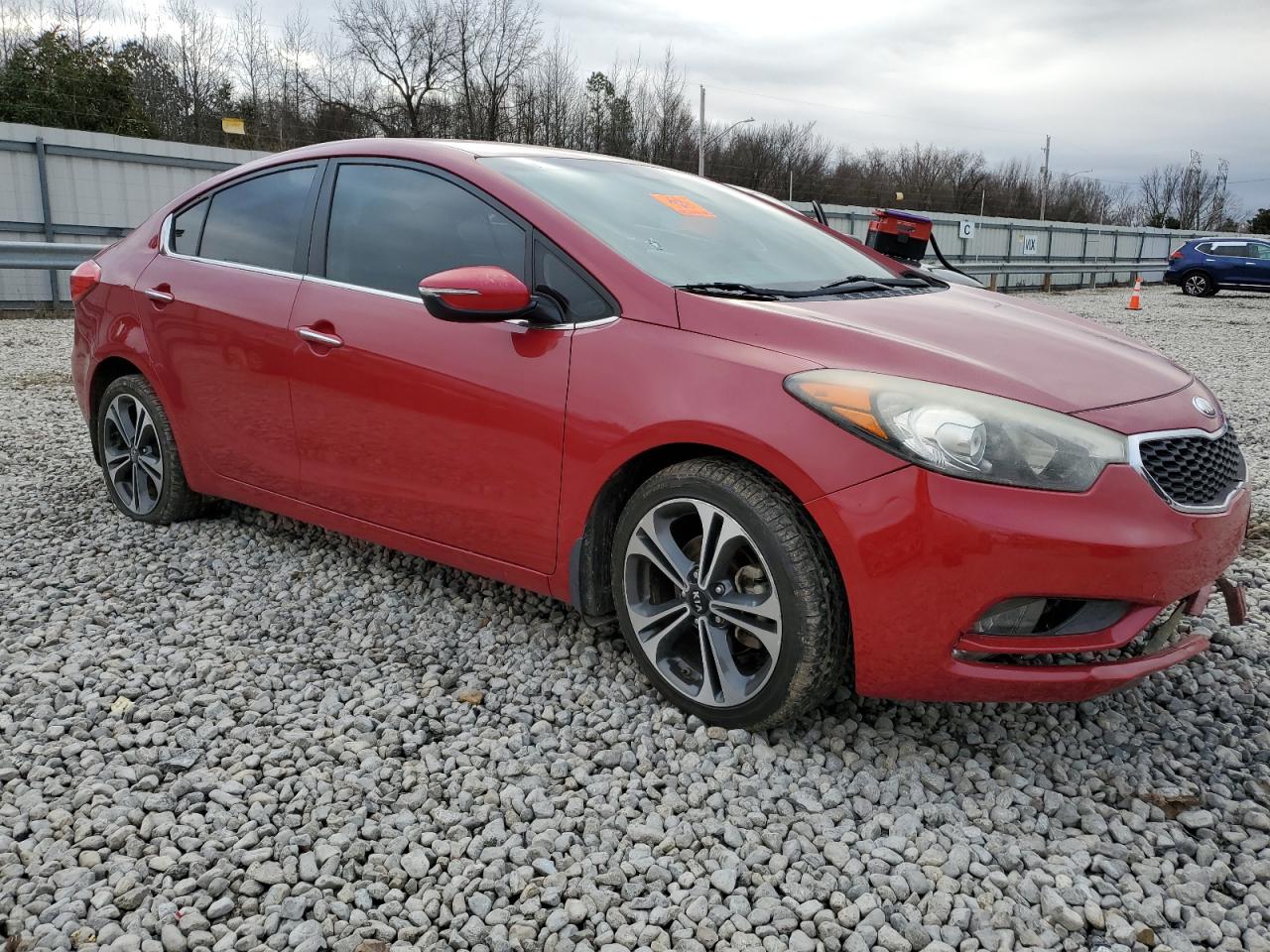 2014 KIA Forte VIN KNAFX4A83E5082993 Copart auction photo, front end damage thumbnail 4