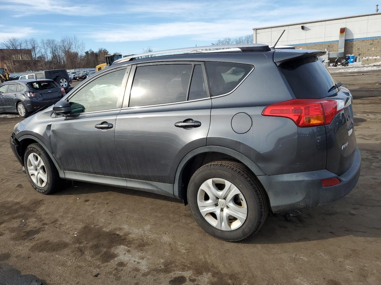2013 Toyota RAV 4 VIN JTMBFREV3DD018541 Copart auction photo, top/roof / front end damage thumbnail 2
