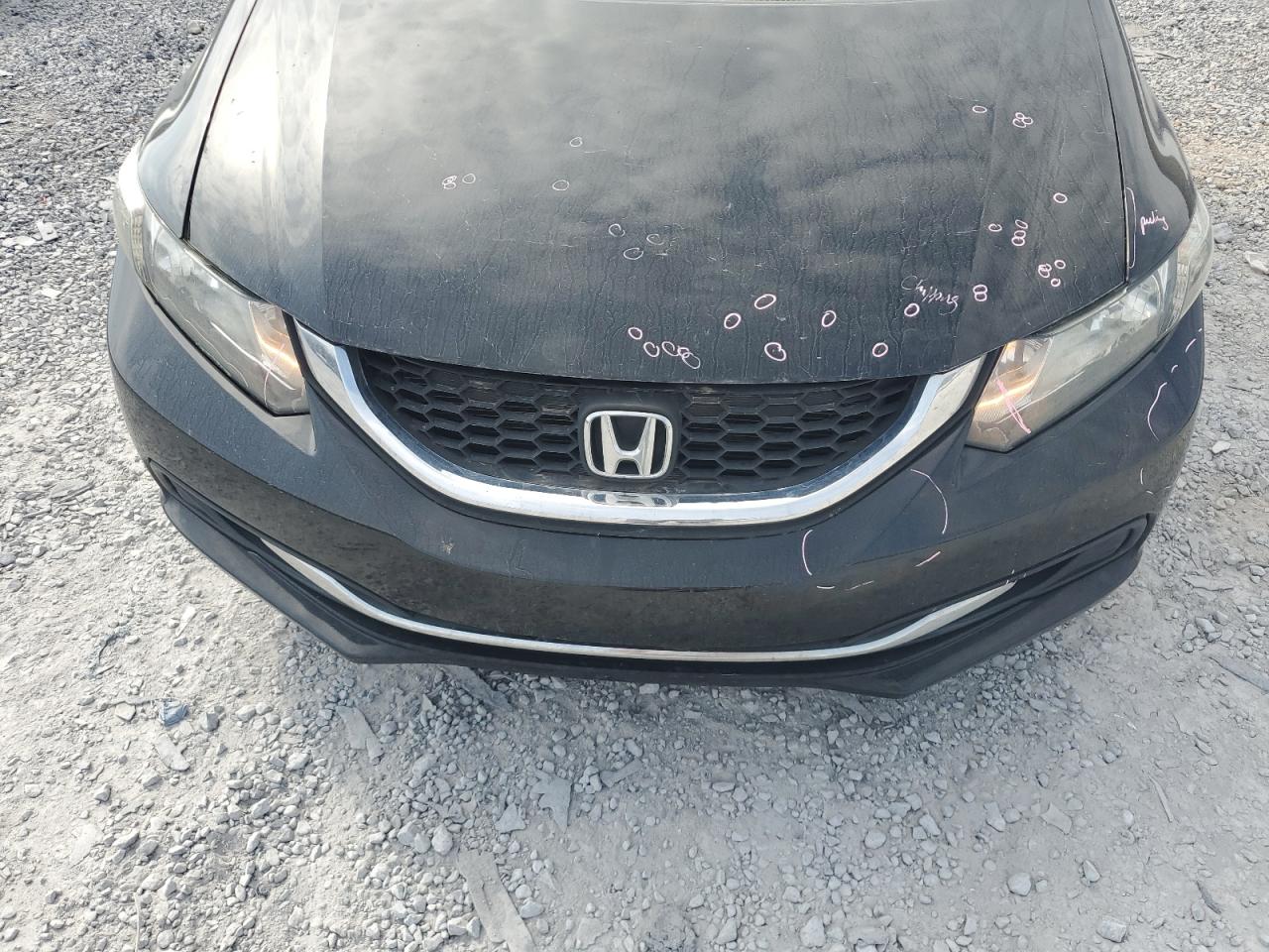 2013 Honda Civic VIN 19XFB2F58DE236606 Copart auction photo, side damage thumbnail 11