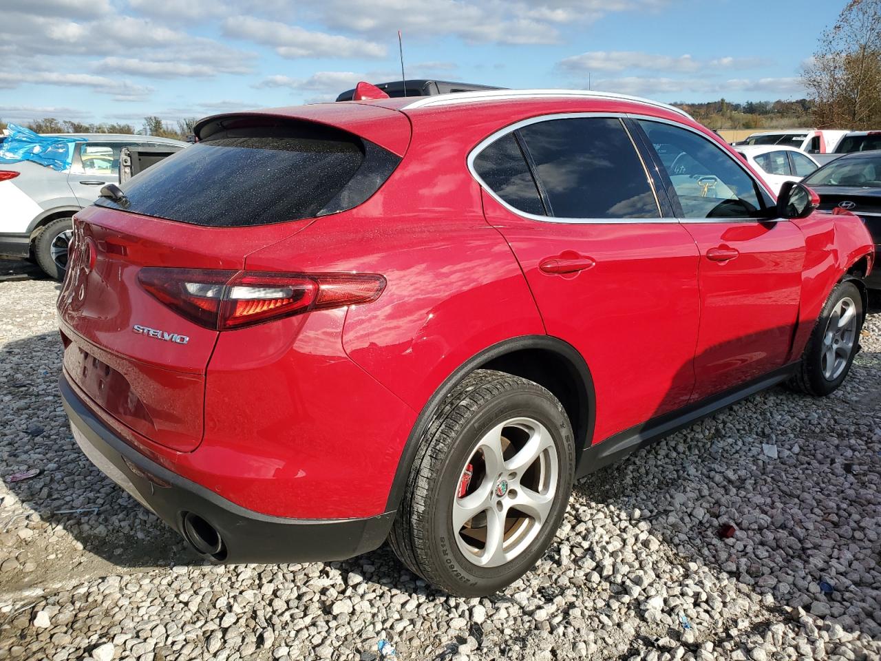 2018 Alfa Romeo Stelvio VIN ZASFAKAN6J7B82994 Copart auction photo, front end damage thumbnail 3