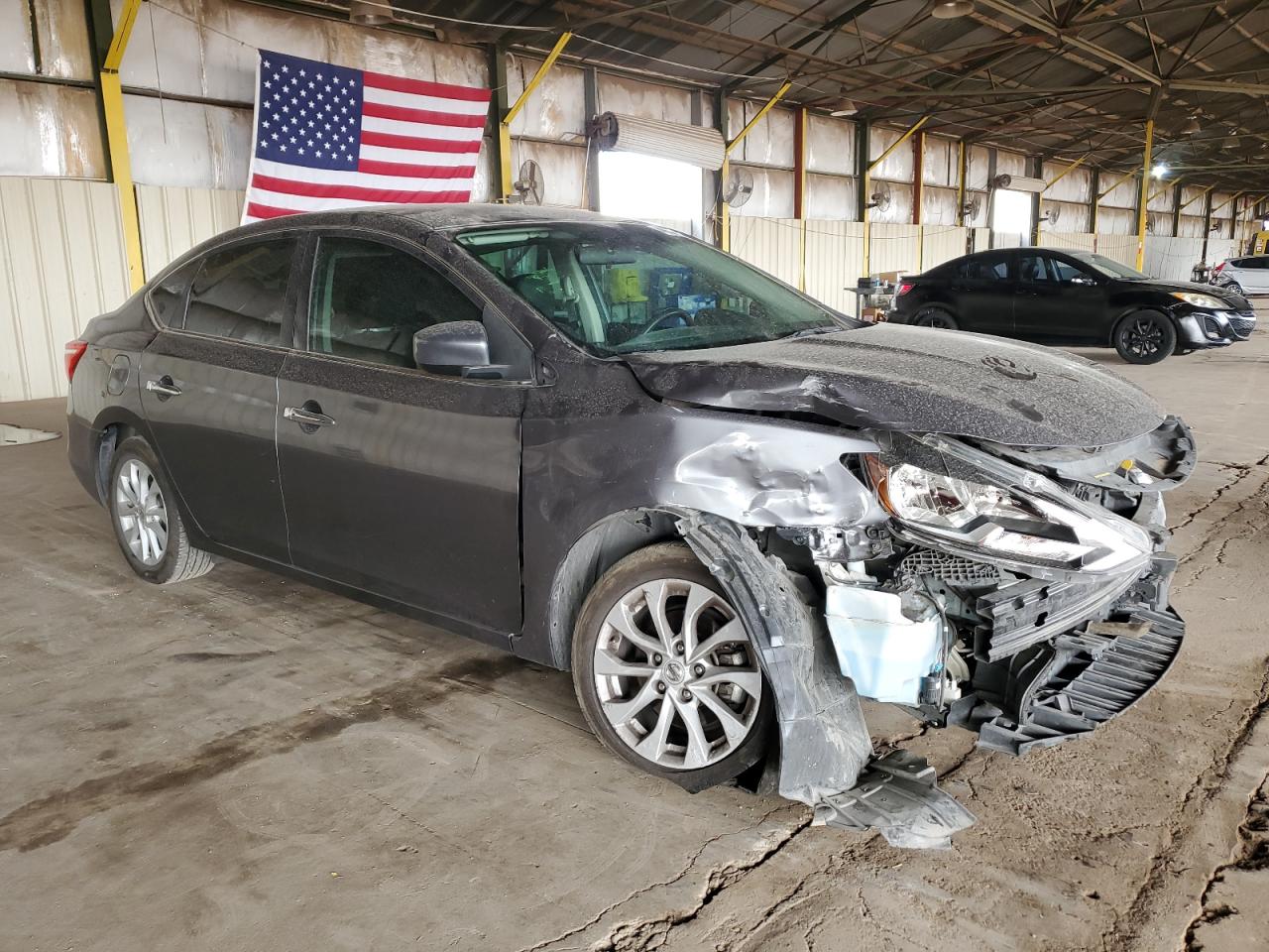 2019 Nissan Sentra VIN 3N1AB7AP6KL618340 Copart auction photo, front end damage thumbnail 4
