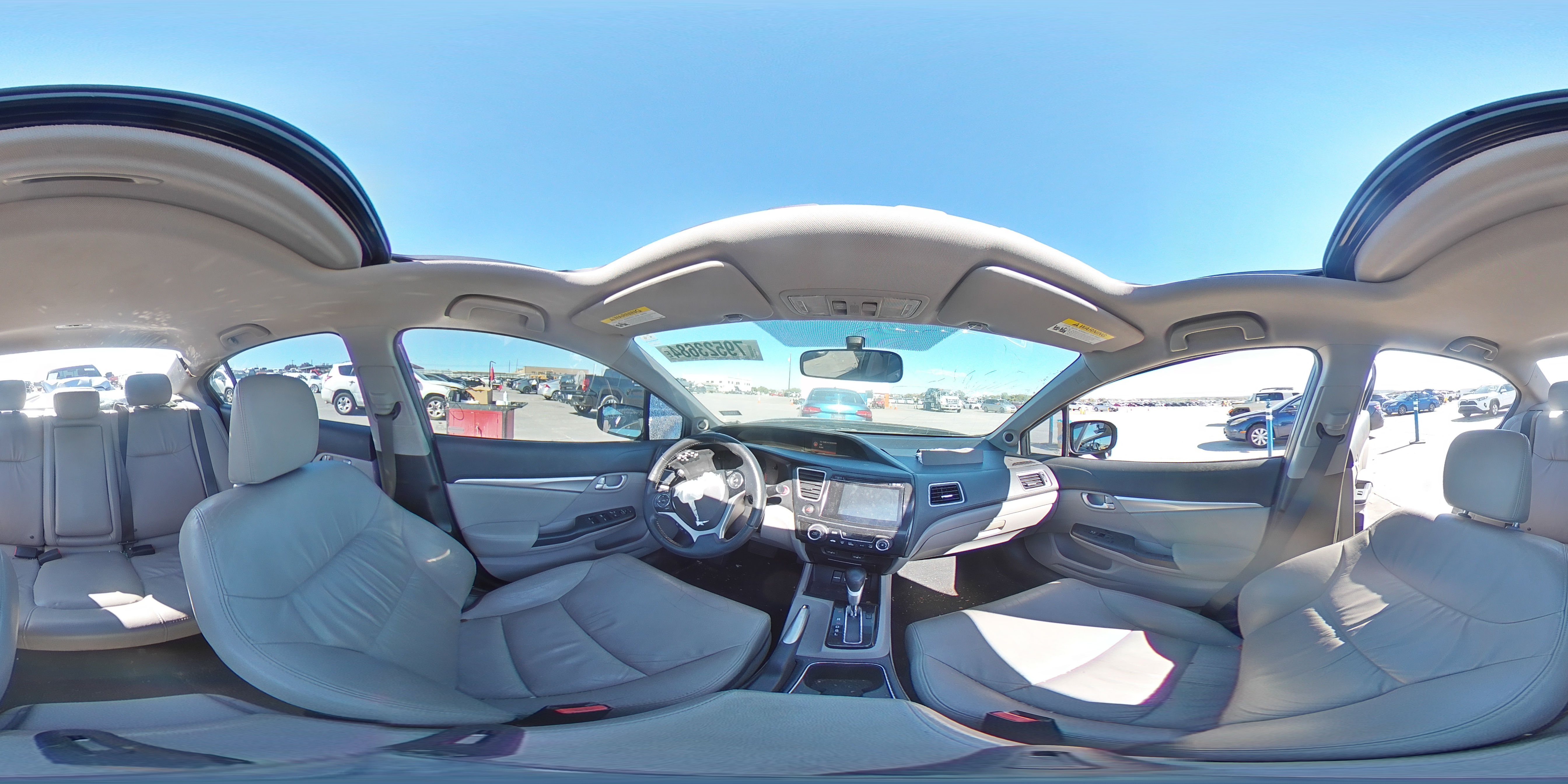 2015 Honda Civic VIN 2HGFB2F92FH520289 Copart auction photo, all over damage thumbnail 12