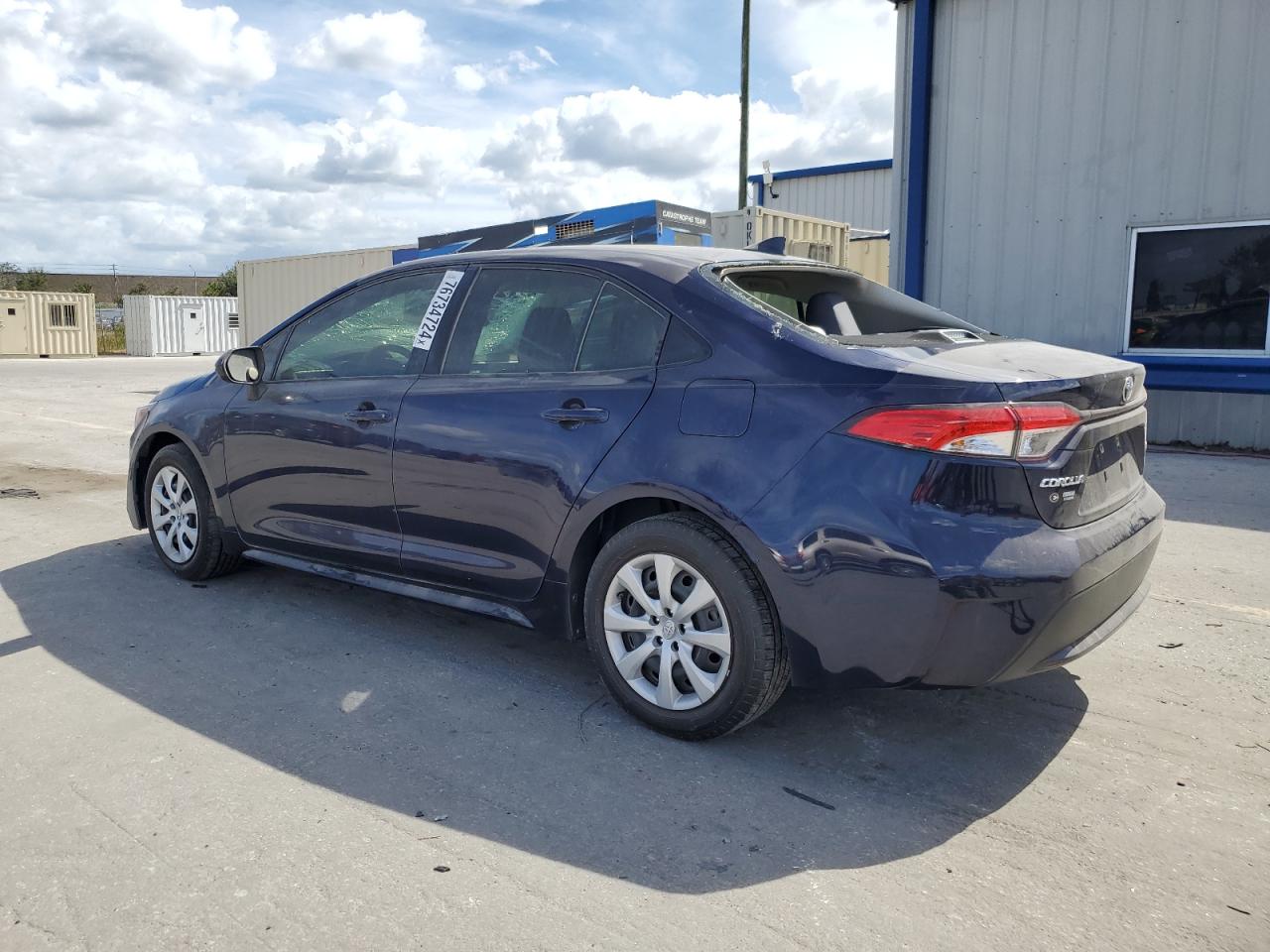 2021 Toyota Corolla VIN JTDEPMAEXMJ149003 Copart auction photo, top/roof / rear end damage thumbnail 2