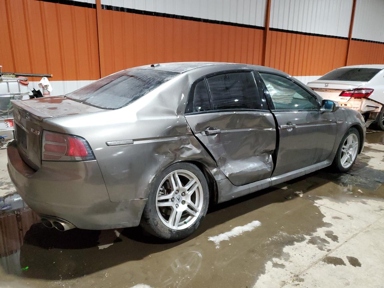 2008 Acura TL VIN 19UUA766X8A006348 Copart auction photo, side / undercarriage damage thumbnail 3