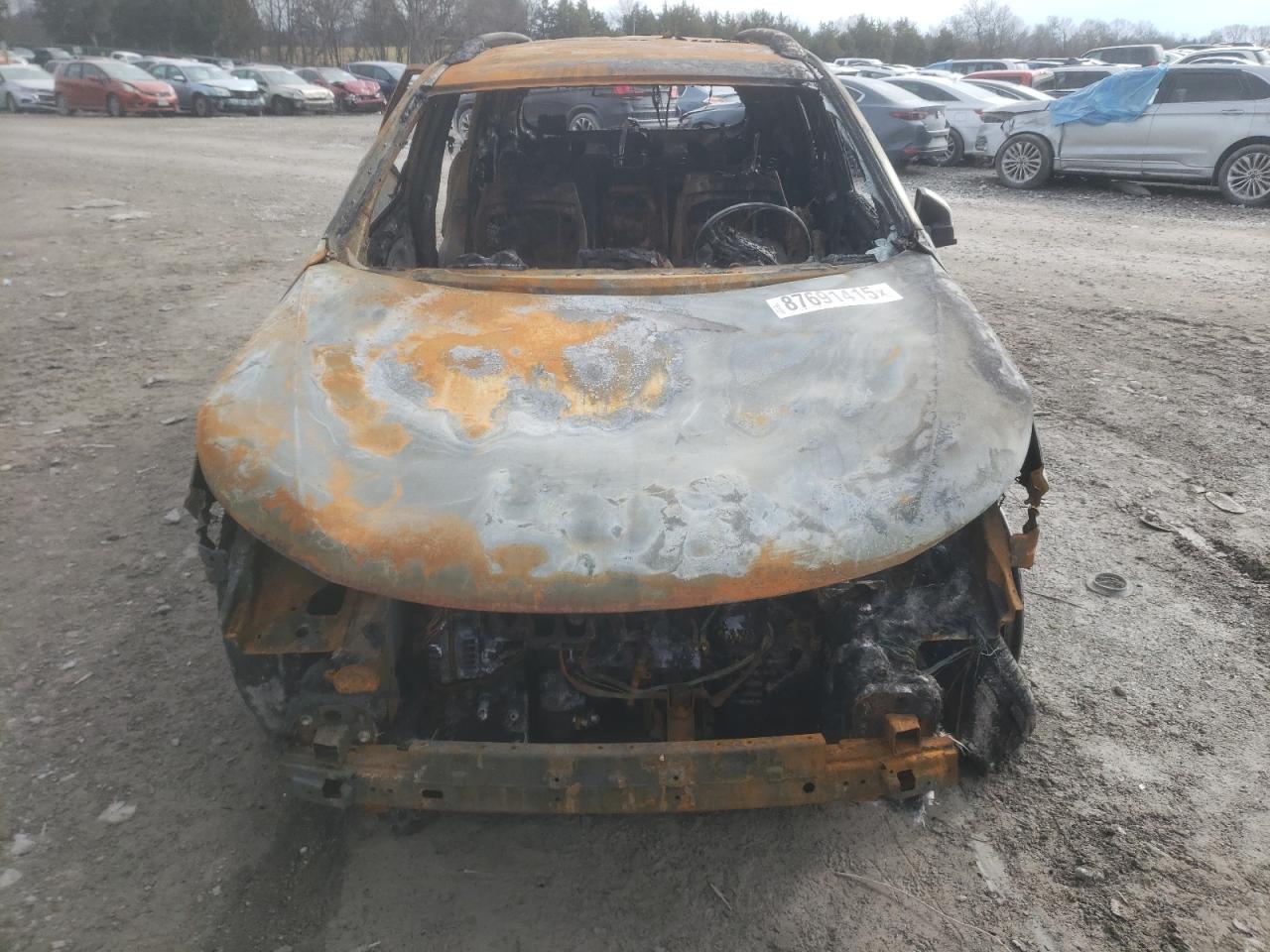 2013 KIA Sorento VIN 5XYKU3A6XDG370082 Copart auction photo, burn damage thumbnail 5