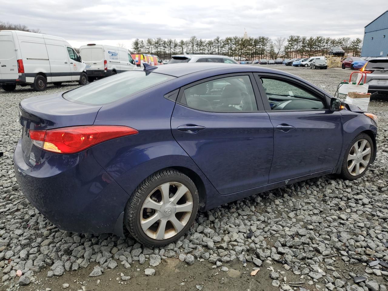 2013 Hyundai Elantra VIN 5NPDH4AE3DH226988 Copart auction photo, front end / side damage thumbnail 3