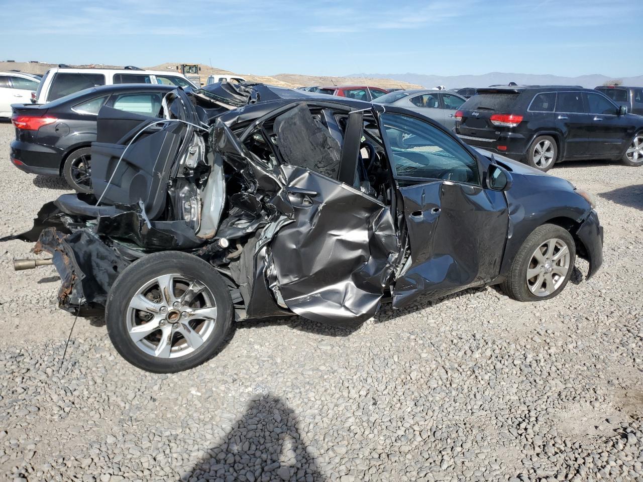 2010 Mazda 3 VIN JM1BL1SG6A1316806 Copart auction photo, all over / rear end damage thumbnail 3