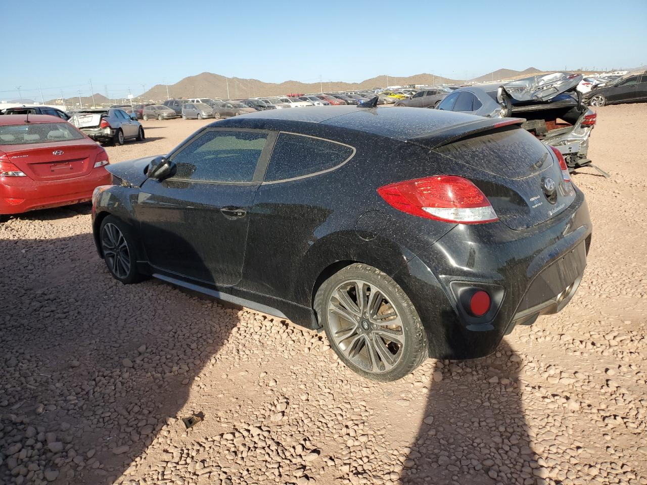2016 Hyundai Veloster VIN KMHTC6AE5GU302013 Copart auction photo, front end damage thumbnail 2