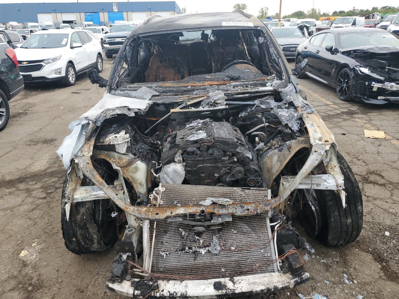 2008 Audi Q7 VIN WA1BY74L08D013912 Copart auction photo, burn / missing/altered vin damage thumbnail 5