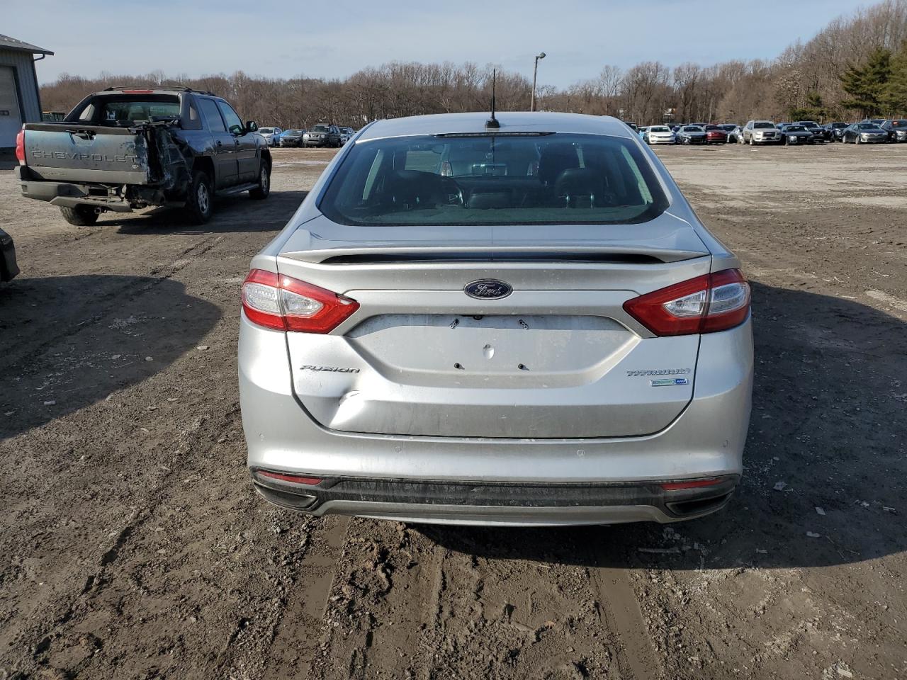 2013 Ford Fusion VIN 3FA6P0D98DR265162 Copart auction photo, side / rear end damage thumbnail 6