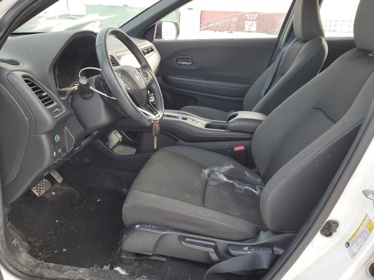 2020 Honda HR-V VIN 3CZRU6H19LM702034 Copart auction photo, front end / side damage thumbnail 7