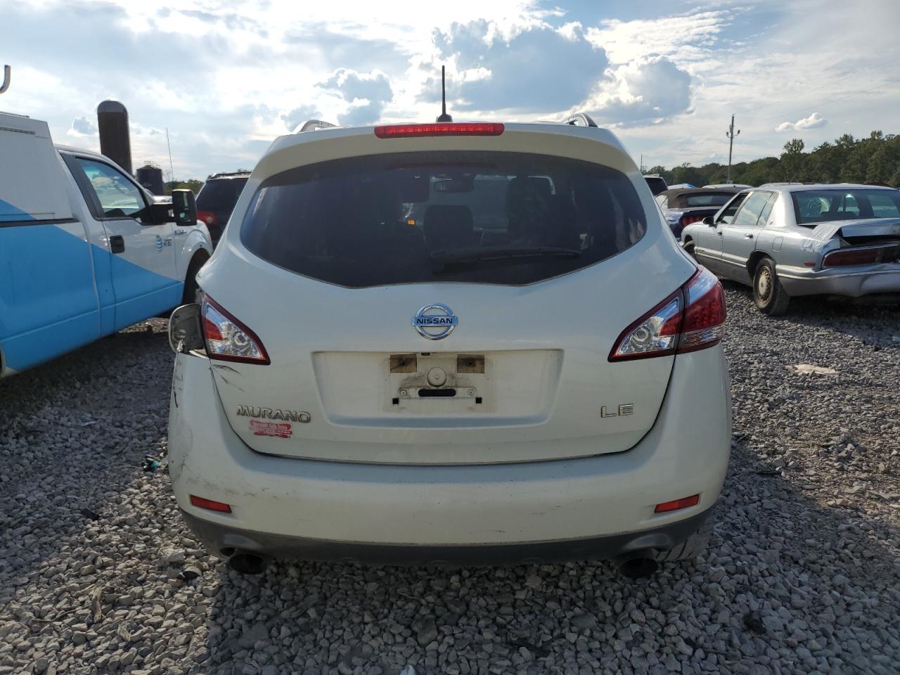 2011 Nissan Murano VIN JN8AZ1MU6BW061841 Copart auction photo, rear end damage thumbnail 6