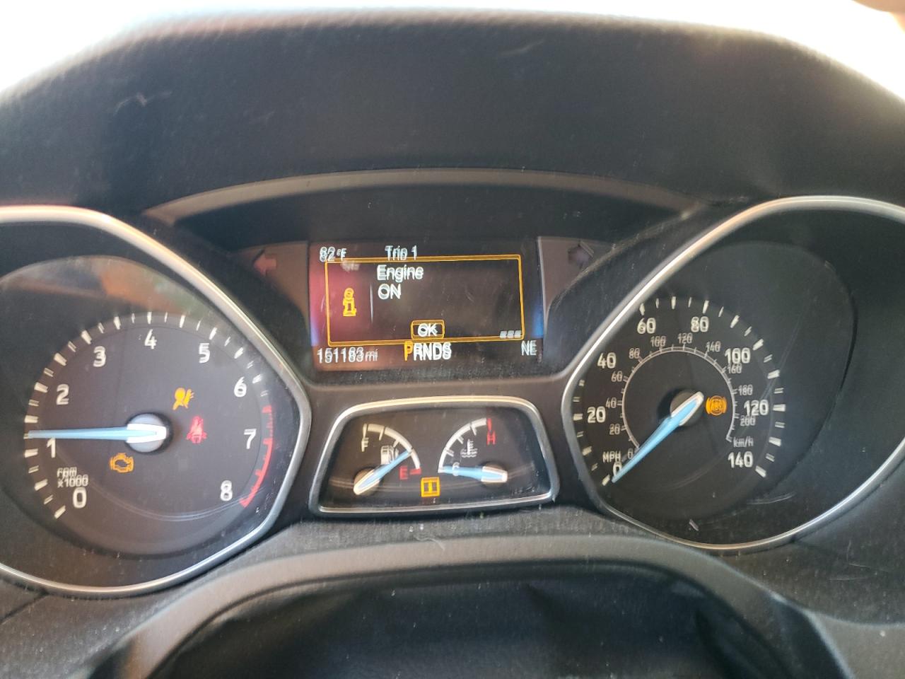 2015 Ford Focus VIN 1FADP3K26FL383811 Copart auction photo, front end / side damage thumbnail 9