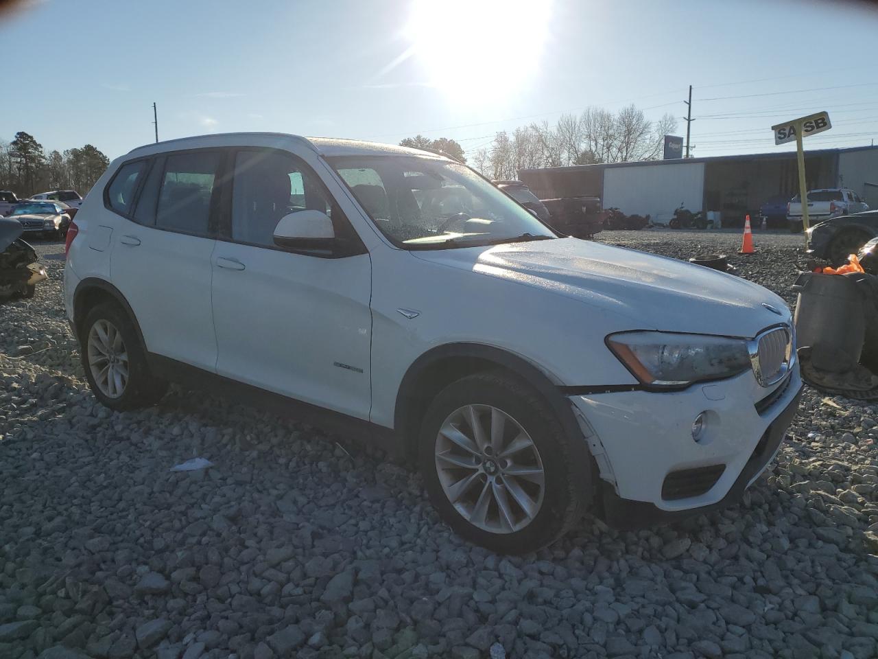 2017 BMW X3 VIN 5UXWZ7C39H0V90448 Copart auction photo, front end damage thumbnail 4