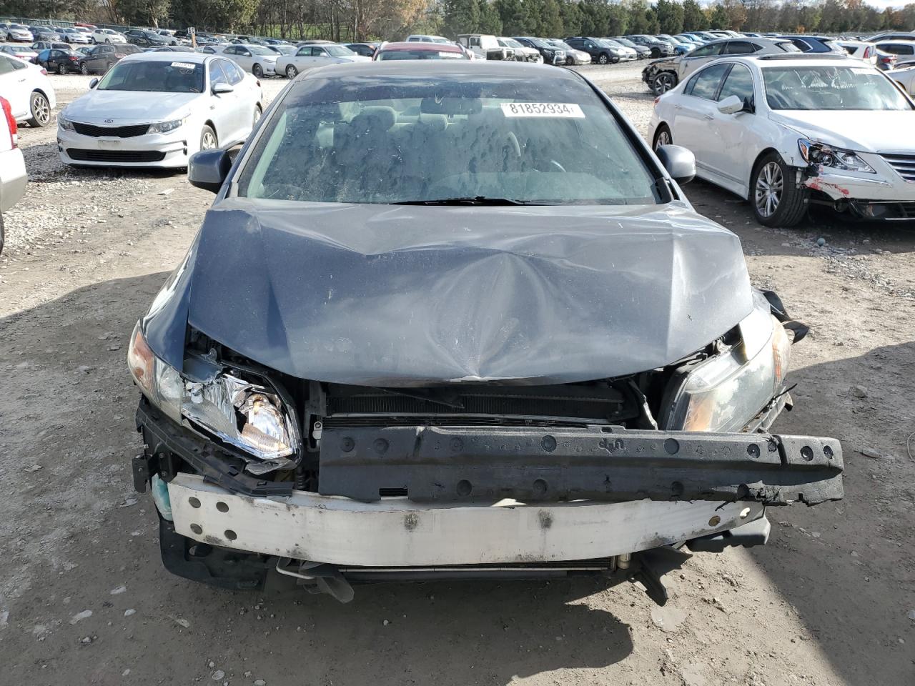 2012 Honda Civic VIN 2HGFG3B58CH551598 Copart auction photo, front end / minor dent/scratches damage thumbnail 5