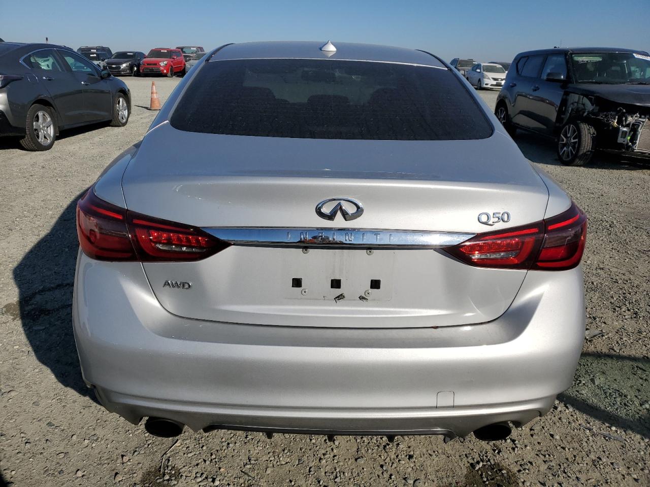 2018 Infiniti Q50 VIN JN1EV7AR9JM436386 Copart auction photo, front end / mechanical damage thumbnail 6
