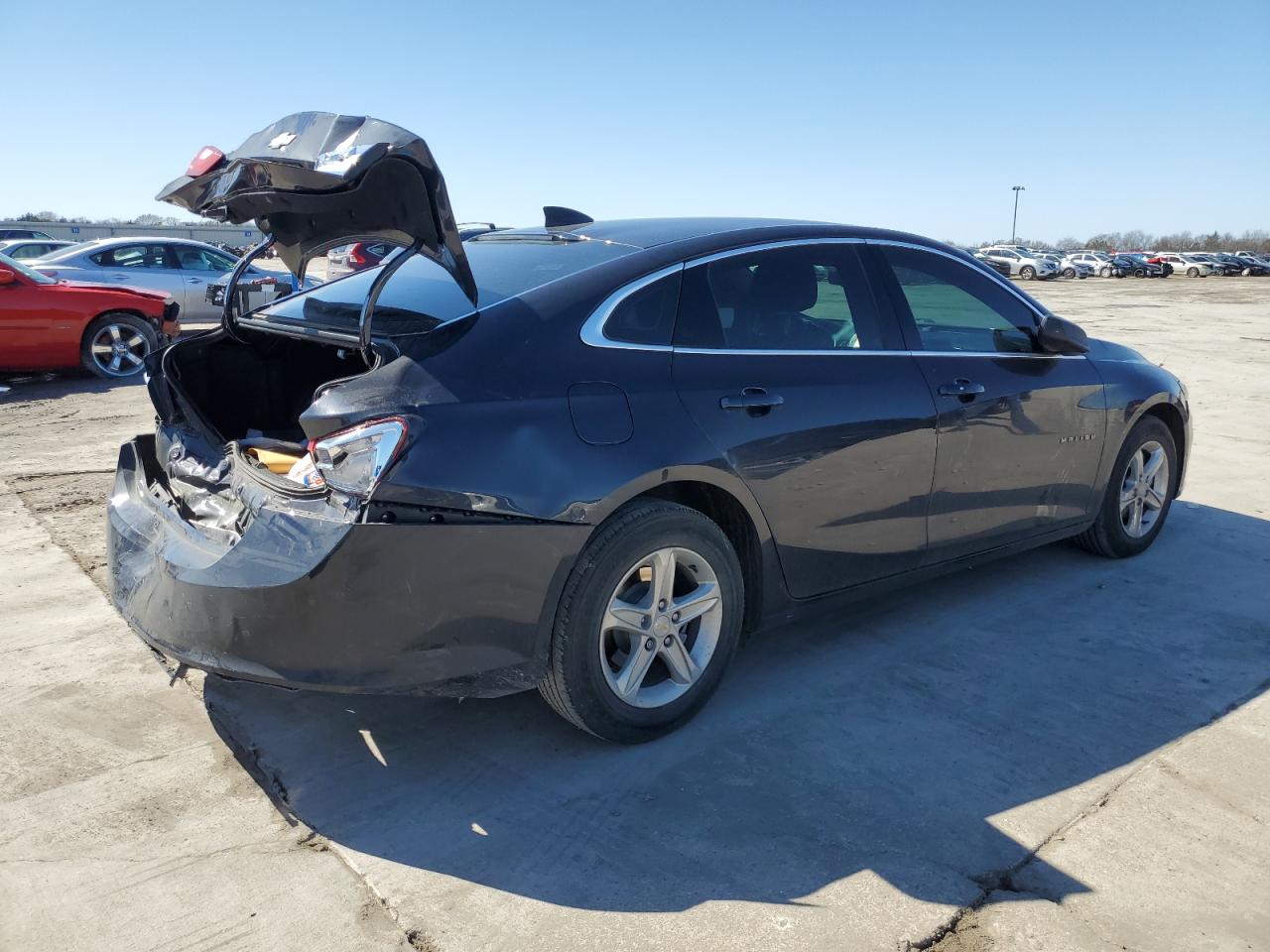 2022 Chevrolet Malibu VIN 1G1ZB5ST5NF187271 Copart auction photo, rear end / hail damage thumbnail 3