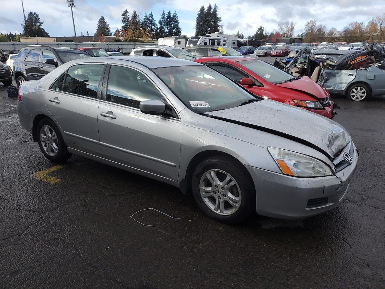 2007 Honda Accord VIN 1HGCM56337A211361 Copart auction photo, front end damage thumbnail 4