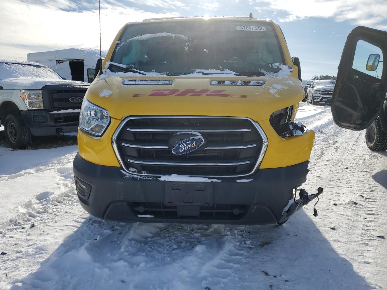 2020 Ford Transit VIN 1FTBR1Y83LKB14257 Copart auction photo, side / front end damage thumbnail 5