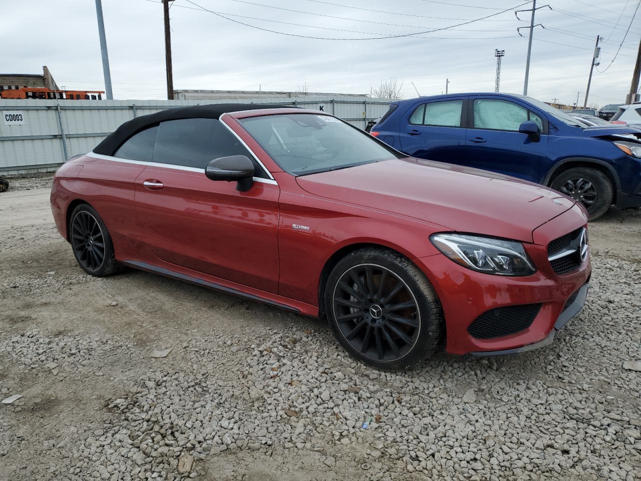 2018 Mercedes-Benz C-klasse VIN WDDWK6EB5JF677695 Copart auction photo, mechanical damage thumbnail 4