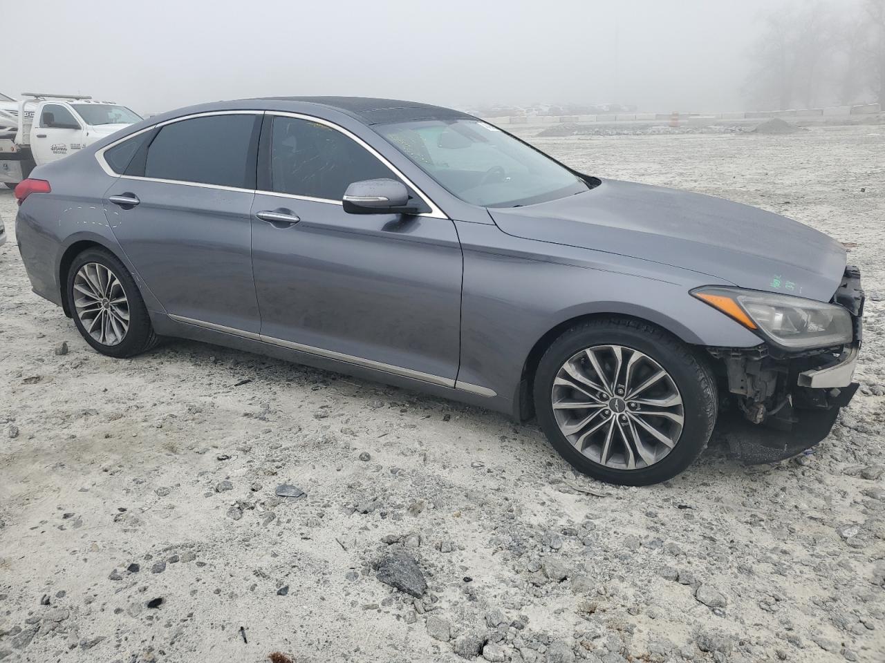 2016 Hyundai Genesis VIN KMHGN4JE6GU106291 Copart auction photo, front end damage thumbnail 4