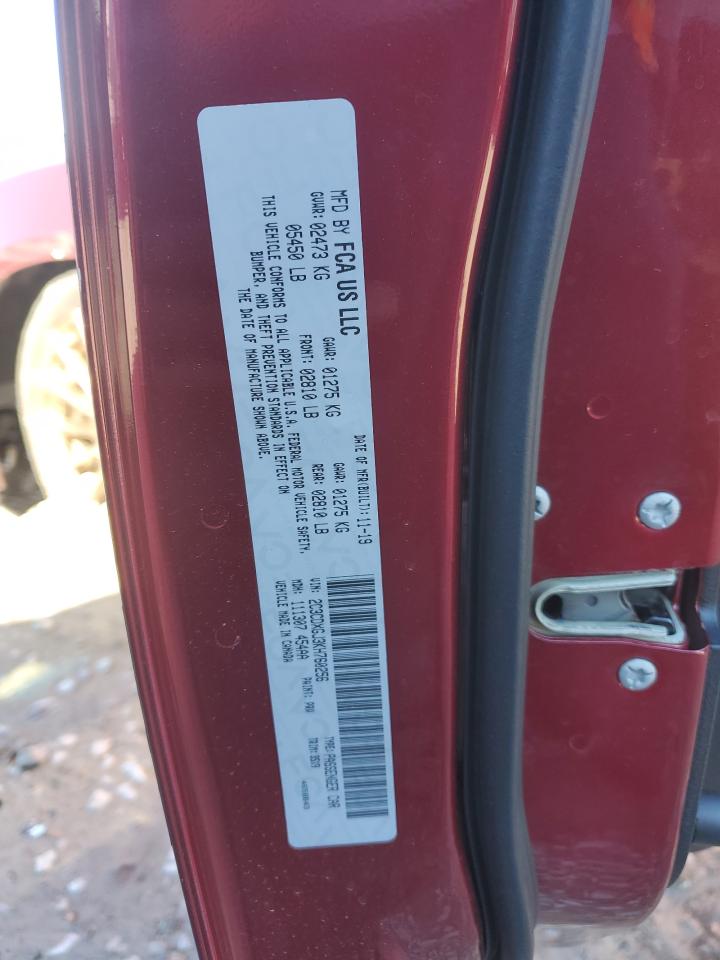 2019 Dodge Charger VIN 2C3CDXGJ3KH760256 Copart auction photo, front end damage thumbnail 12