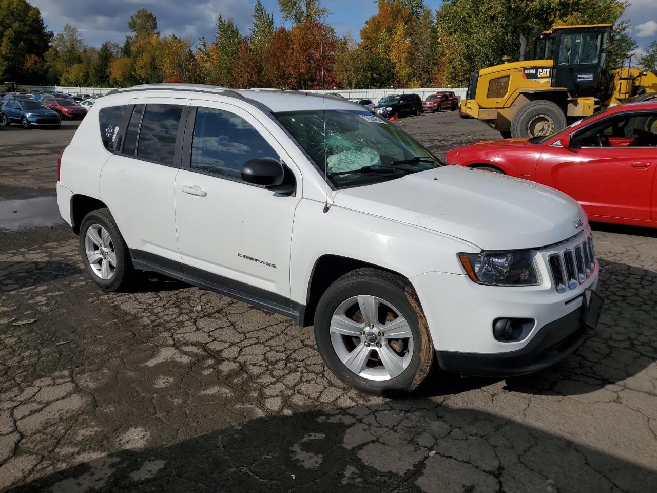2016 Jeep Compass VIN 1C4NJDBB0GD520291 Copart auction photo, front end / side damage thumbnail 4