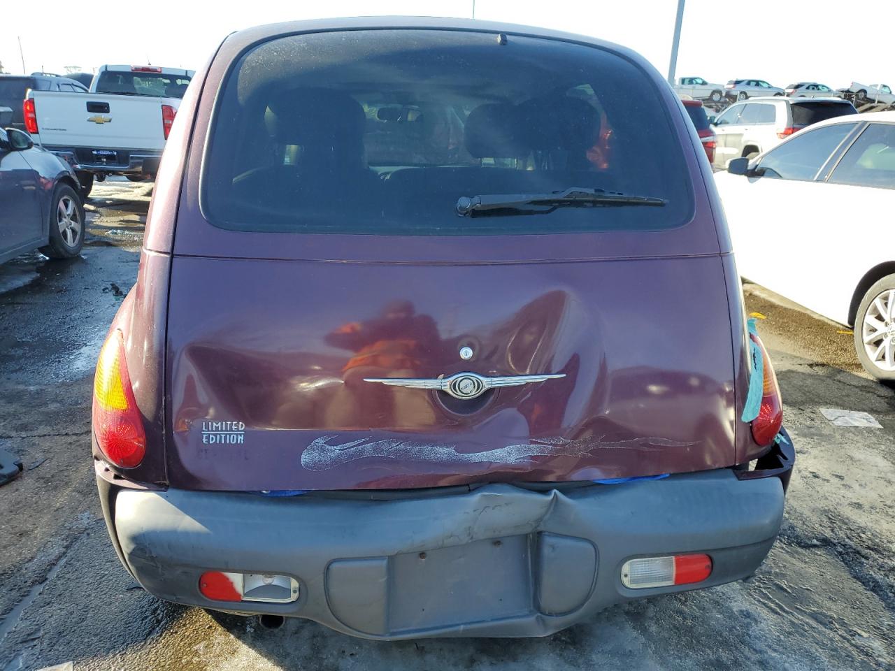 2001 Chrysler PT Cruiser VIN 3C8FY4BBX1T665693 Copart auction photo, rear end damage thumbnail 6