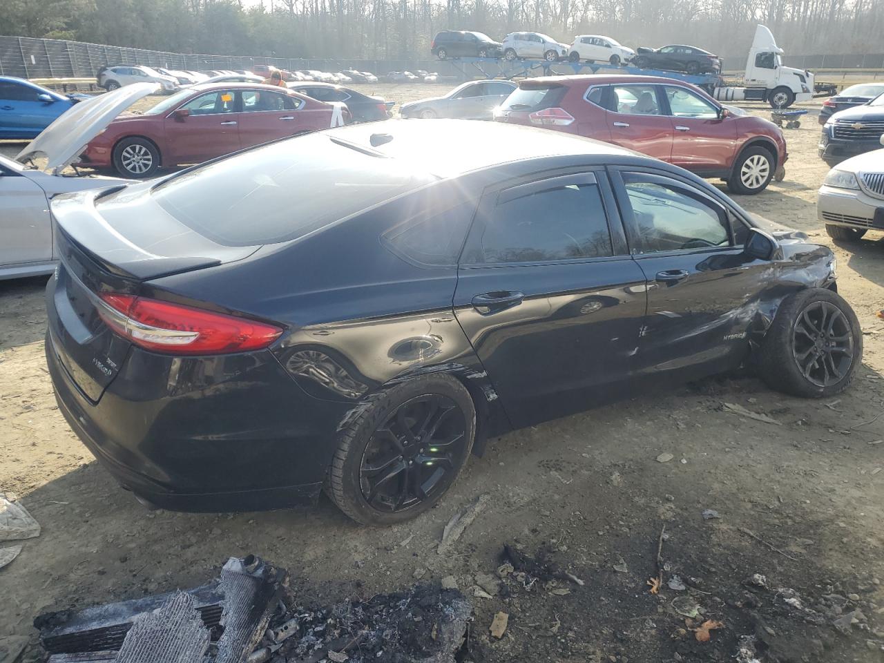 2017 Ford Fusion VIN 3FA6P0LU8HR374023 Copart auction photo, all over / undercarriage damage thumbnail 3