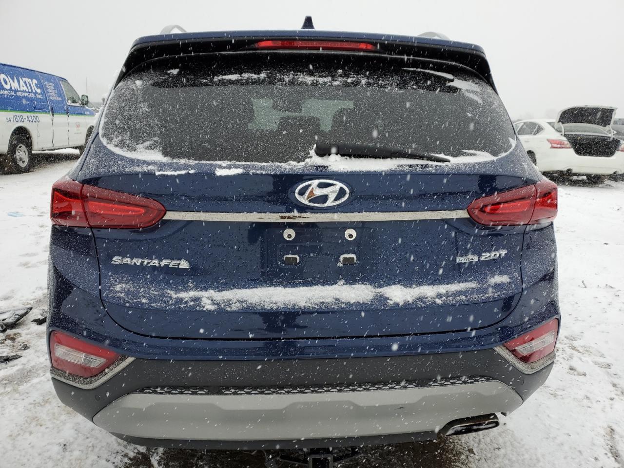2020 Hyundai Santa Fe VIN 5NMS5CAA4LH195642 Copart auction photo, front end / side damage thumbnail 6
