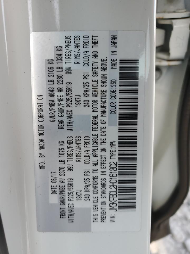 2017 Mazda CX-5 VIN JM3KFBDL2H0161802 Copart auction photo, side / front end damage thumbnail 13