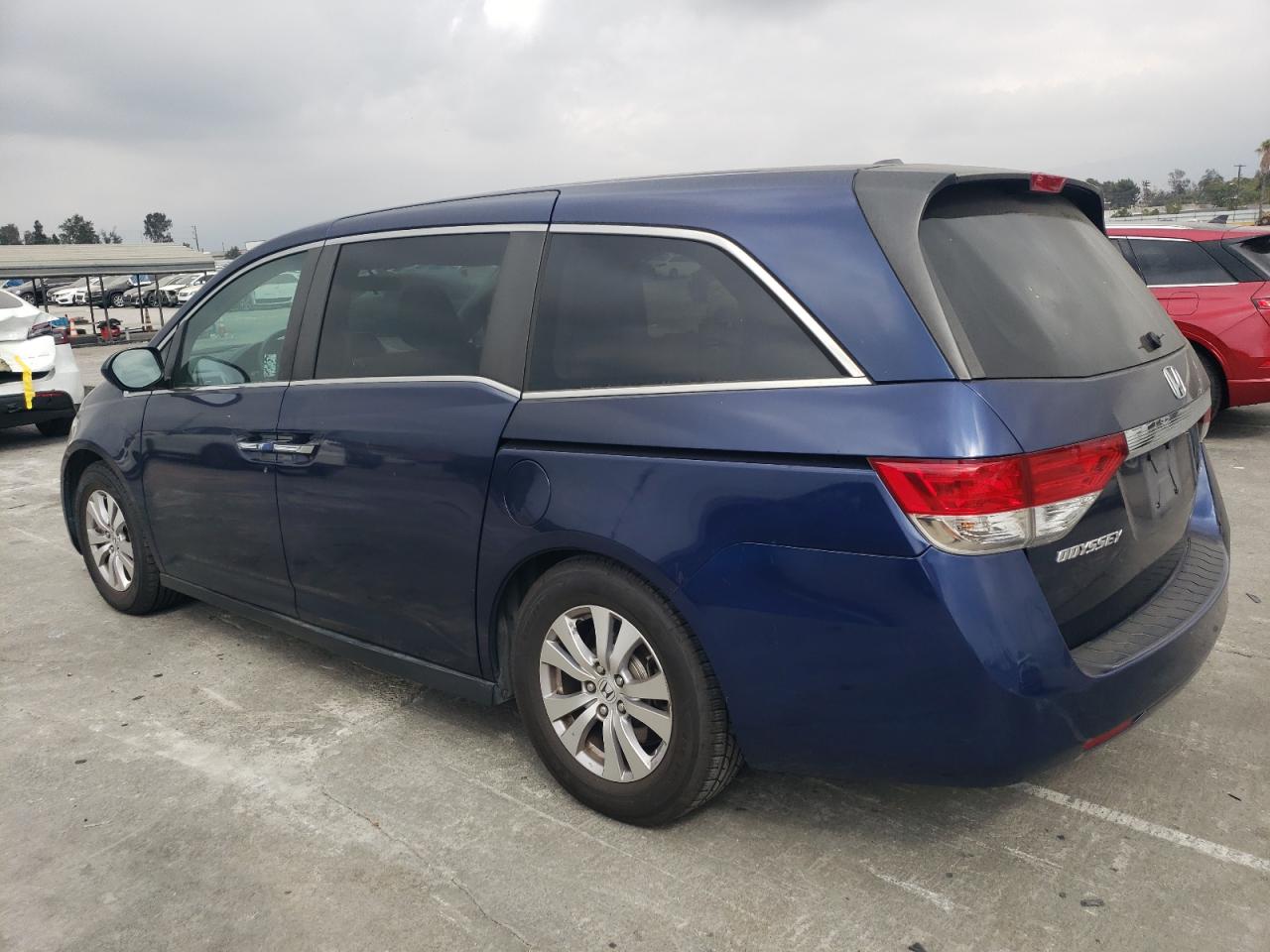 2016 Honda Odyssey VIN 5FNRL5H3XGB018964 Copart auction photo, side / rear end damage thumbnail 2