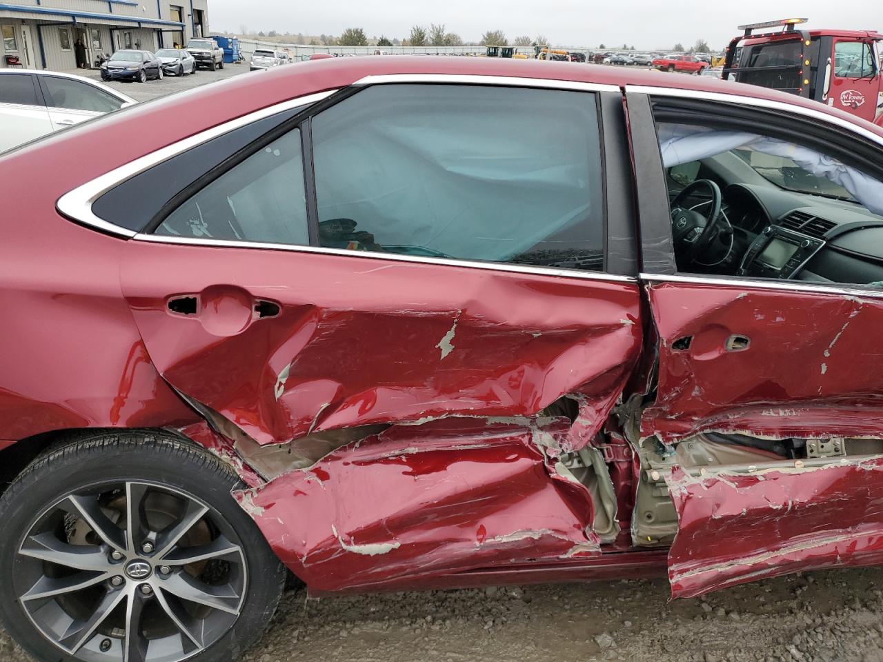 2016 Toyota Camry VIN 4T1BF1FK3GU596953 Copart auction photo, side / front end damage thumbnail 10