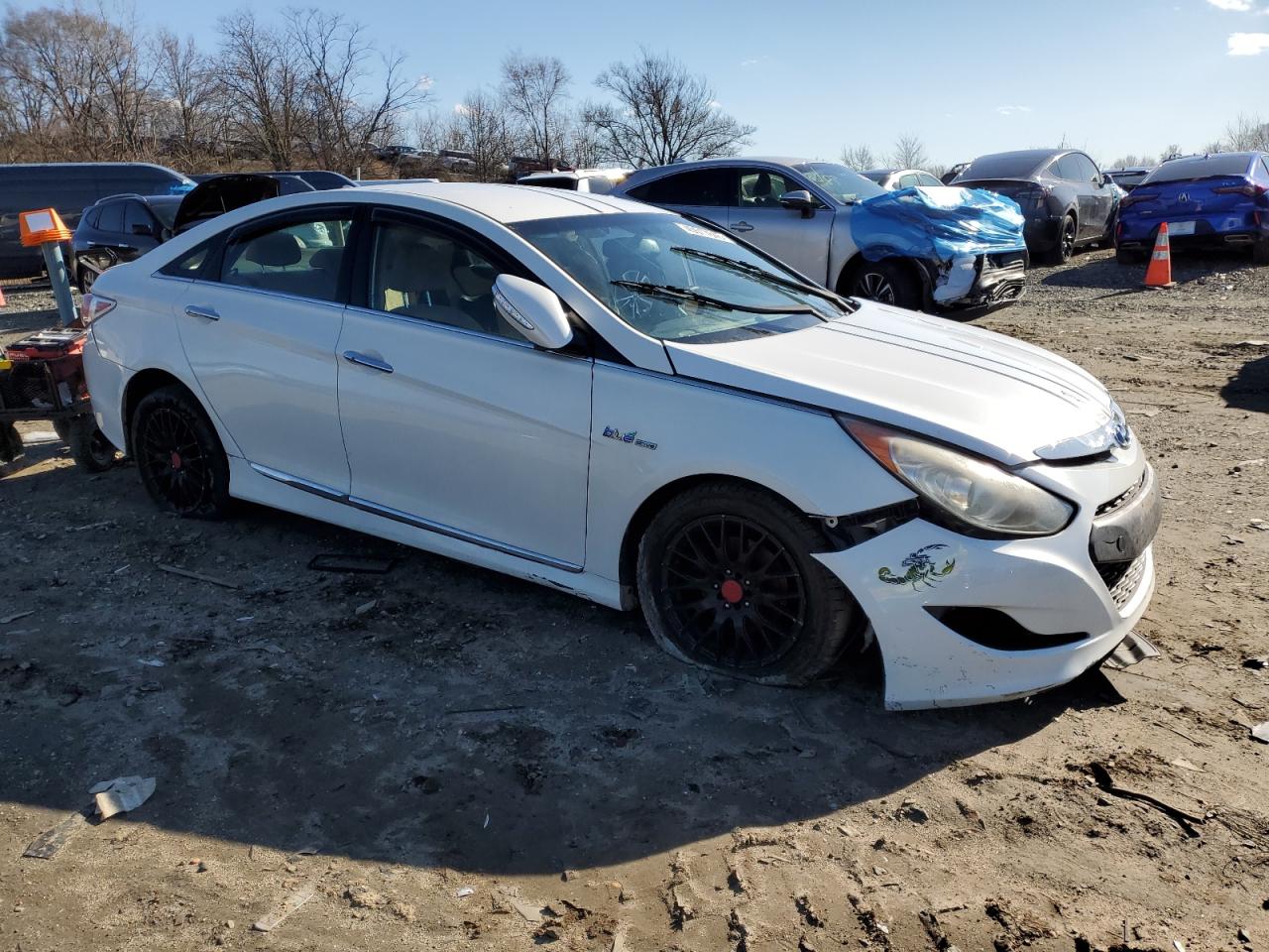 2012 Hyundai Sonata VIN KMHEC4A49CA028038 Copart auction photo, all over / minor dent/scratches damage thumbnail 4