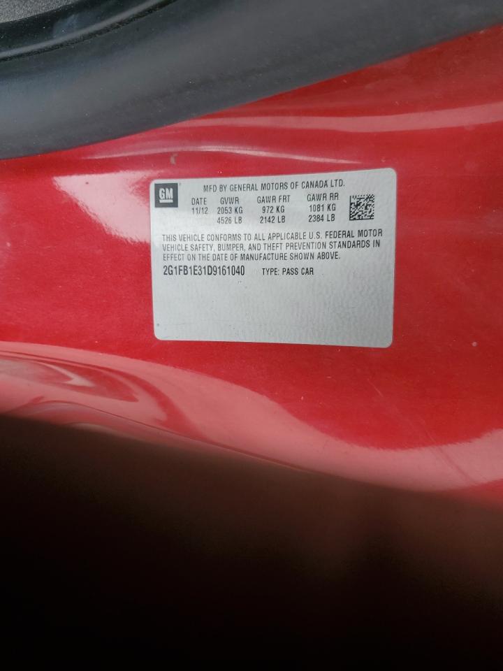 2013 Chevrolet Camaro VIN 2G1FB1E31D9161040 Copart auction photo, side damage thumbnail 14