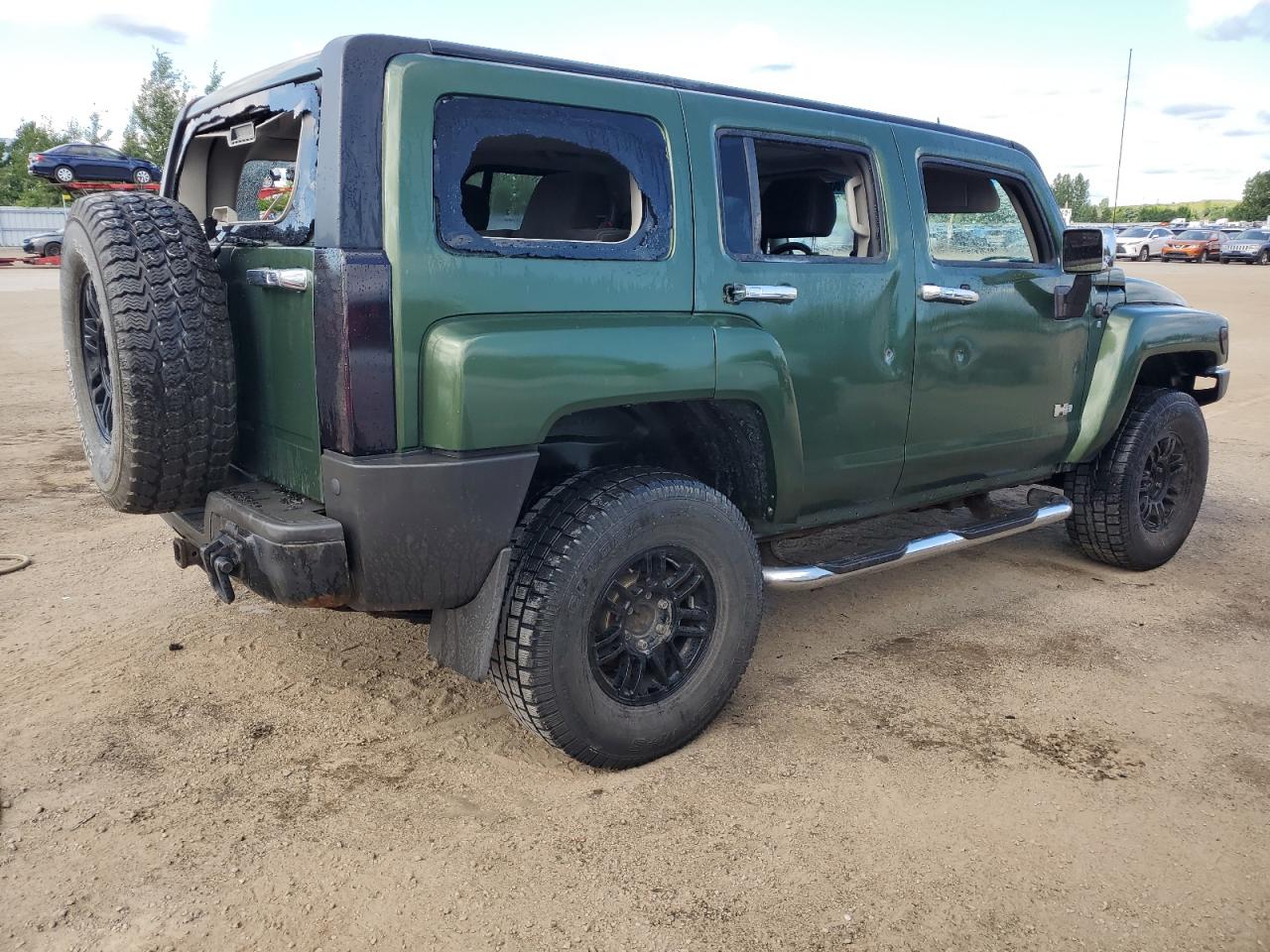 2007 Hummer H3 VIN 5GTDN13E778161689 Copart auction photo, side damage thumbnail 3