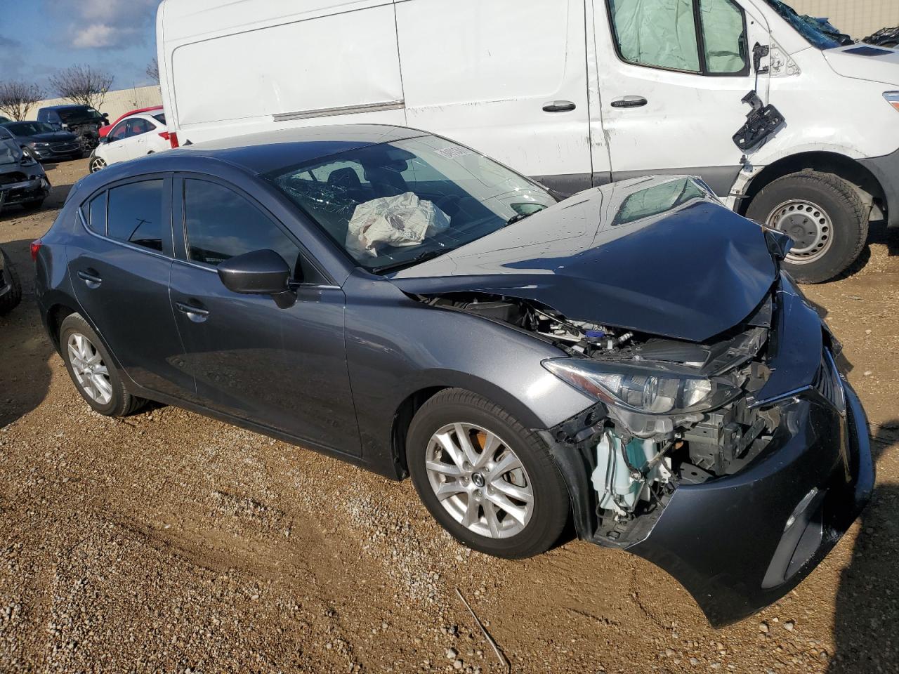 2014 Mazda 3 VIN 3MZBM1L72EM117270 Copart auction photo, front end damage thumbnail 4