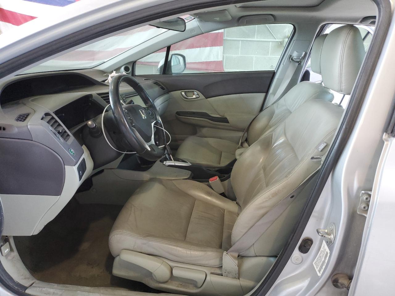 2012 Honda Civic VIN 2HGFB2F98CH536024 Copart auction photo, front end / side damage thumbnail 7