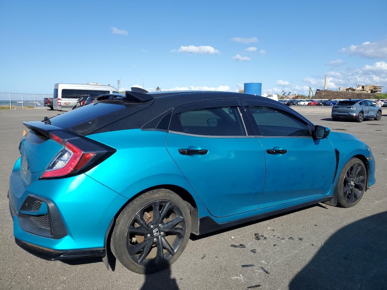 2018 Honda Civic VIN SHHFK7H45JU215458 Copart auction photo, water/flood damage thumbnail 3