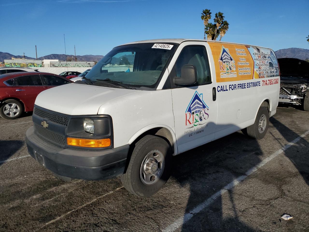 2013 Chevrolet Express VIN 1GCWGFCA1D1152236