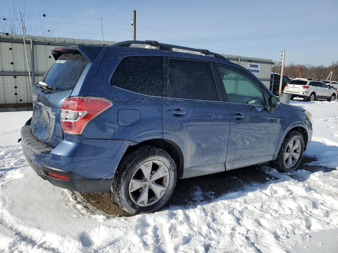 2014 Subaru Forester VIN JF2SJAPC9EH551078 Copart auction photo, rear end damage thumbnail 3