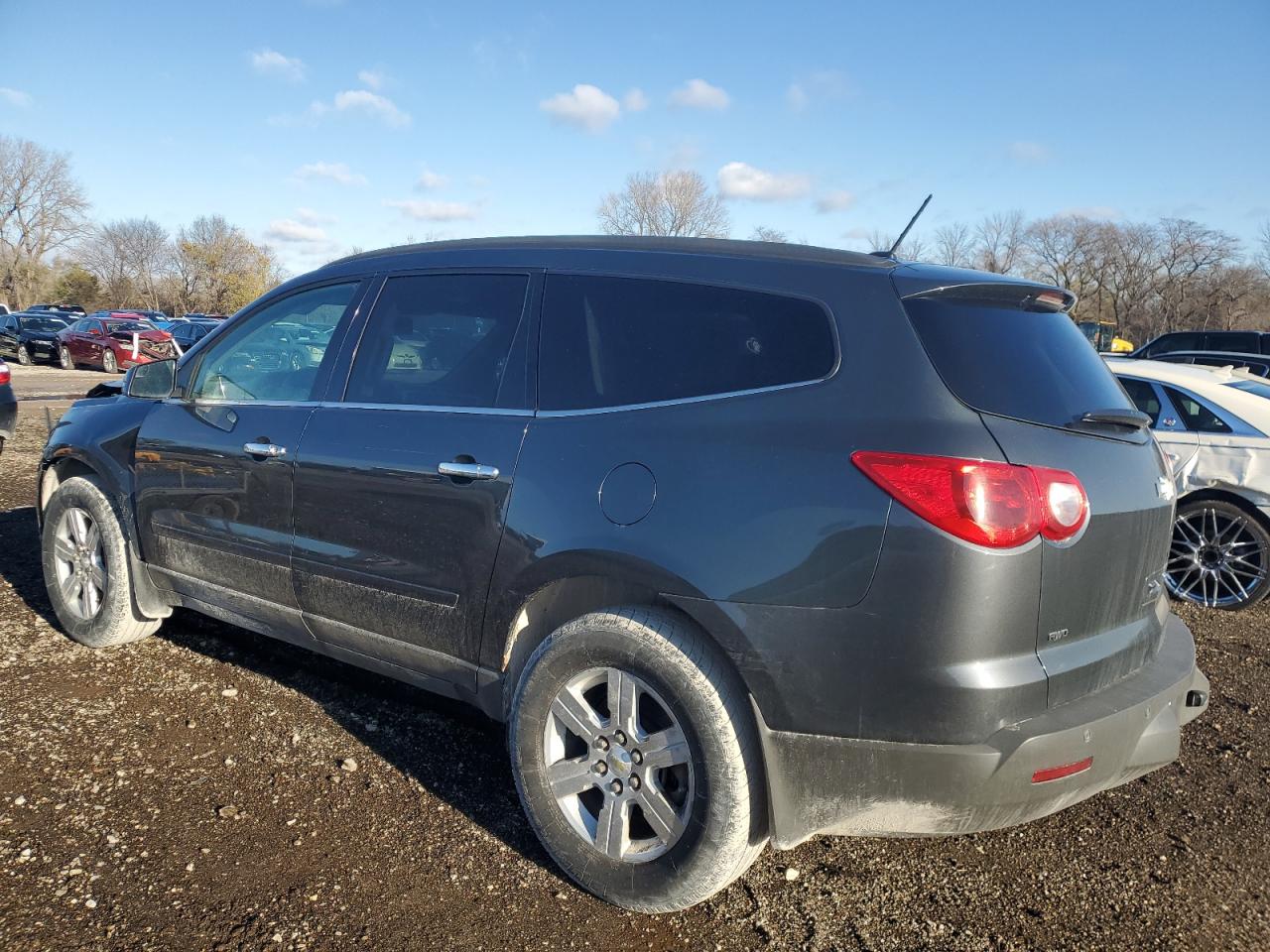 2010 Chevrolet Traverse VIN 1GNLVGED9AJ205046 Copart auction photo, front end / side damage thumbnail 2