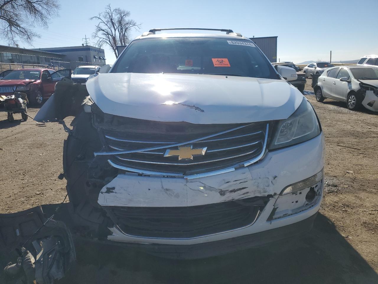 2017 Chevrolet Traverse VIN 1GNKRGKD6HJ276672 Copart auction photo, front end damage thumbnail 5