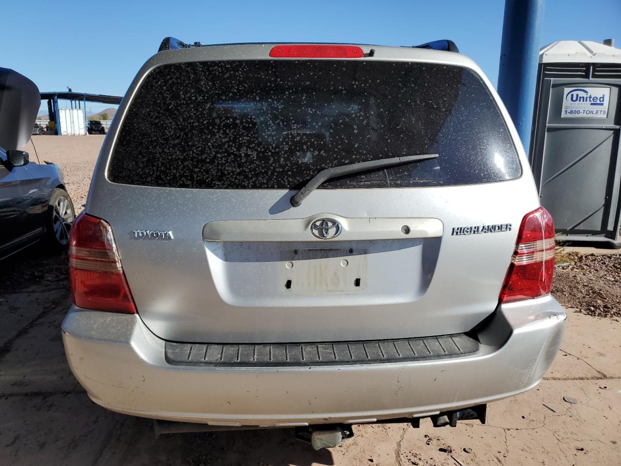 2002 Toyota Highlander VIN JTEGD21A120030614 Copart auction photo, front end / side damage thumbnail 6